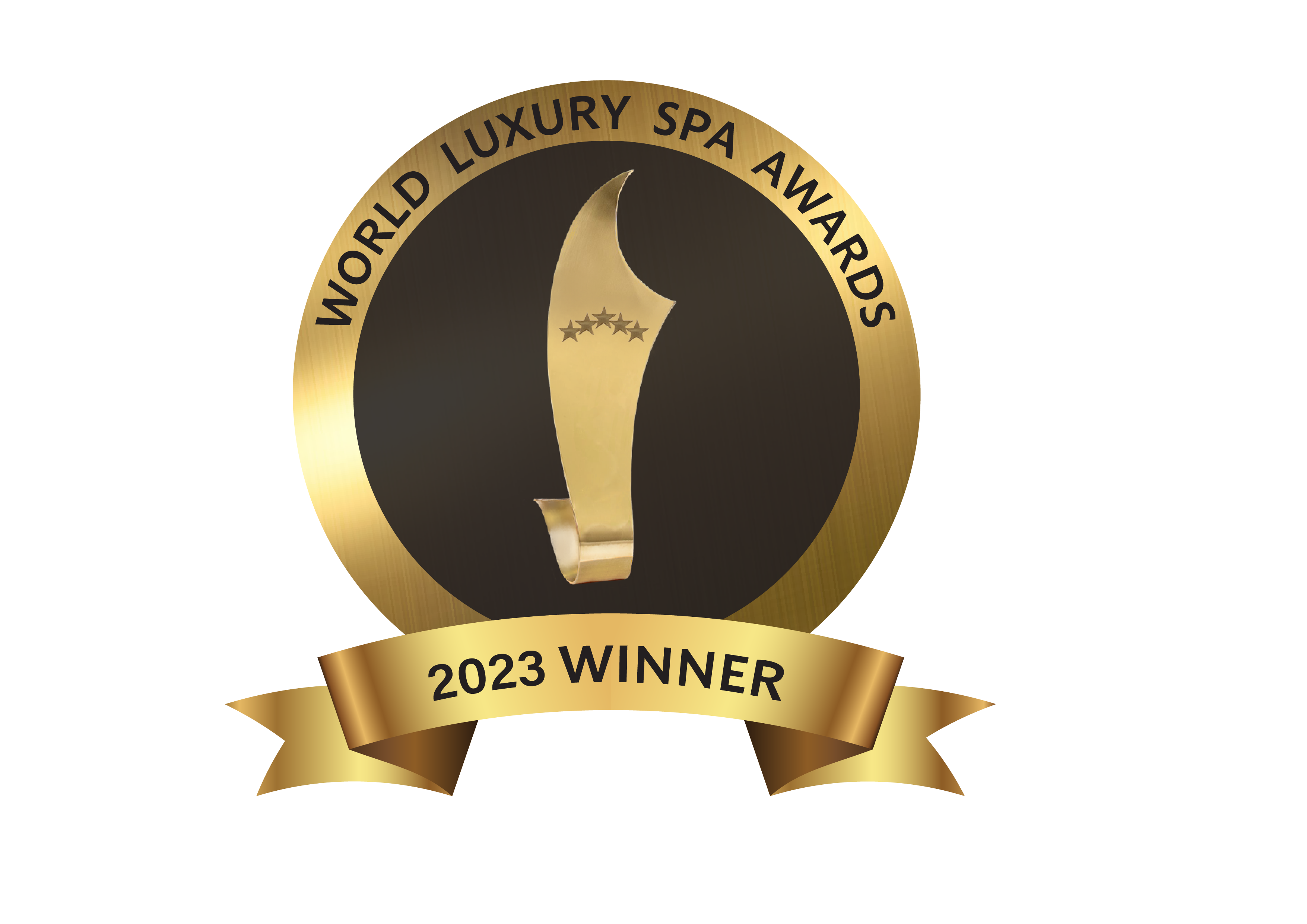 World Luxury Spa Awards 2023 Winner ribbon/medal design